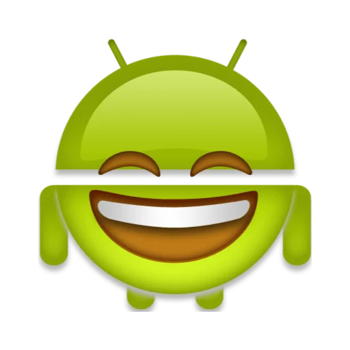 Telegram Sticker «android robot emoji» 😄