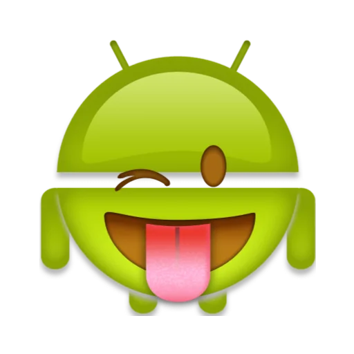Емодзі android robot emoji 😜
