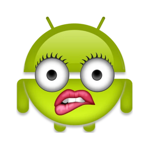 Эмодзи android robot emoji 👄