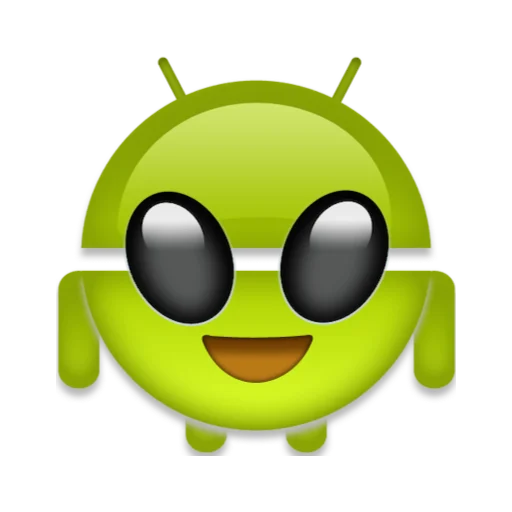 Емодзі android robot emoji 👽