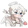 Telegram emoji «Ангельский мальчик» 😕