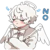 Ангельский мальчик emoji 🙅‍♂