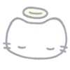 Telegram emoji angelic kittens