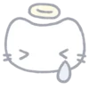 Telegram emoji angelic kittens