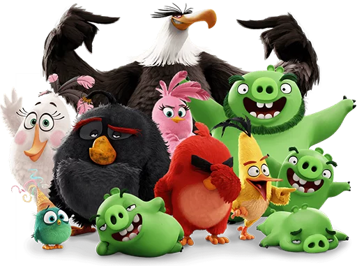 Стикер Angry Birds Movie 👯‍♀