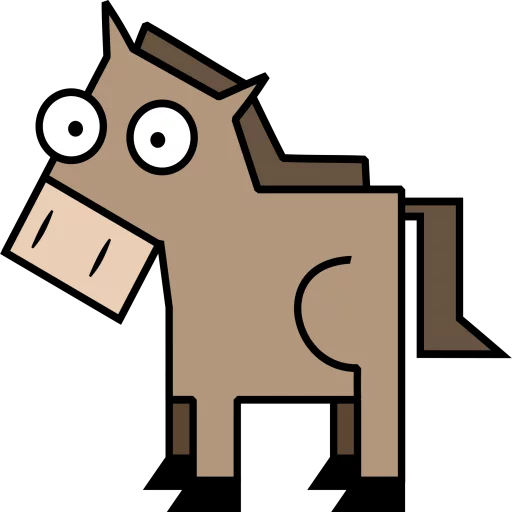 Telegram stiker «Nice animals» 🐴