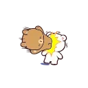 Эмодзи Animated: Milk and Mocha Bears #2 👊