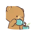 Animated: Milk and Mocha Bears #2 stiker ☕