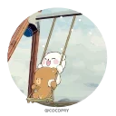 Эмодзи Animated: Milk and Mocha Bears #2 😷