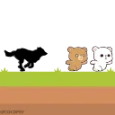 Емодзі Animated: Milk and Mocha Bears #2 😒