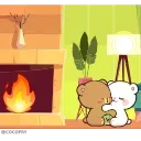 Стікер Animated: Milk and Mocha Bears #2 🤗