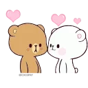 Animated: Milk and Mocha Bears #2 emoji ❤