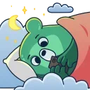 Midori Kuma emoji 🌚