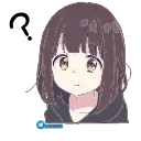 Anime Animated Girl emoji 😇