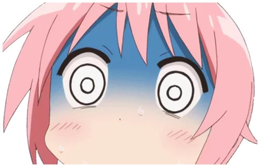Anime fun expressions emoji 😵