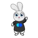 Animated Rabbit  sticker 😊
