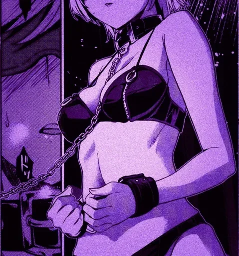 Telegram stiker «Purple Manga » 🟣
