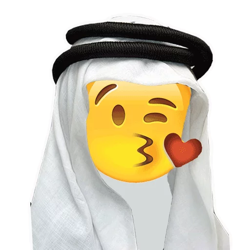 Arabic Emoticons emoji 😘