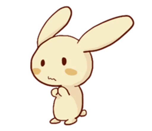 rabbit sticker 😐