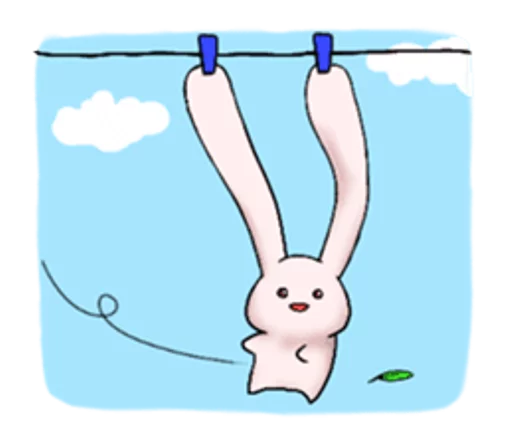 rabbit sticker 🍃