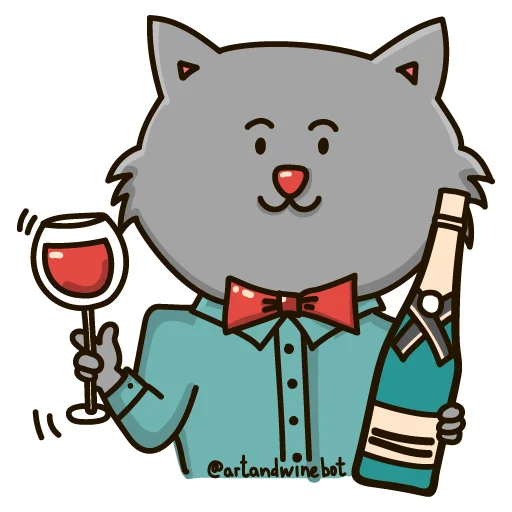 Telegram Sticker «Art&Wine» ?