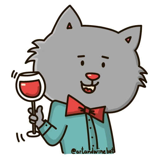 Telegram Sticker «Art&Wine» ?
