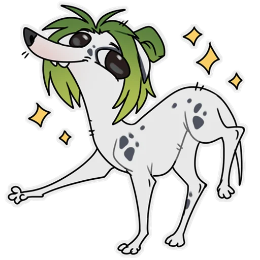 Telegram Sticker «Arya the dog by HattieZAZU» ✨