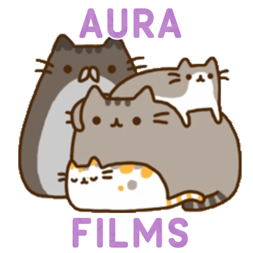 Telegram Sticker «Aura Pusheen» ❤