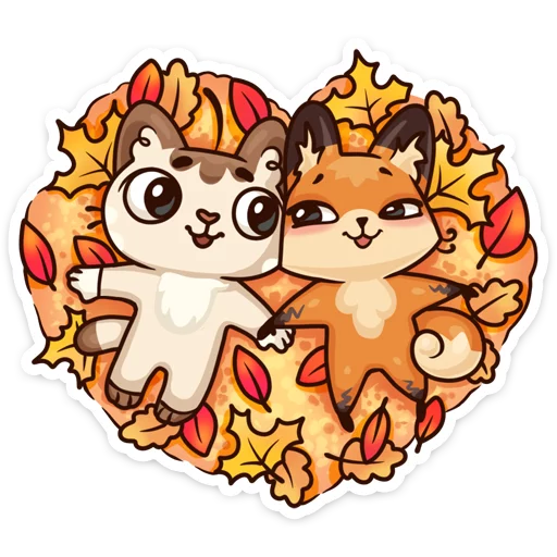 Telegram Sticker «Осеннее настроение» 