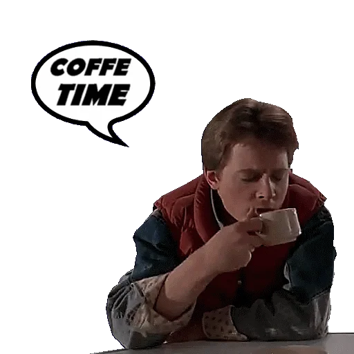 Емодзі BACK TO THE FUTURE ☕️