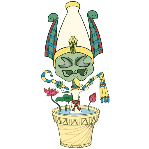 Эмодзи Baby lotus Osiris 😆