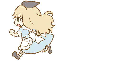 Alice Emoji  sticker 🏃‍♀️