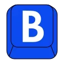 Эмодзи телеграм Blue button font