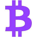3D Bitcoin emoji 💜