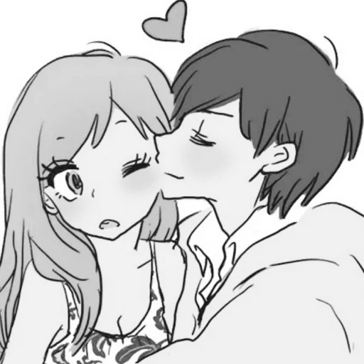 B/W Manga love ~ stiker 🖤