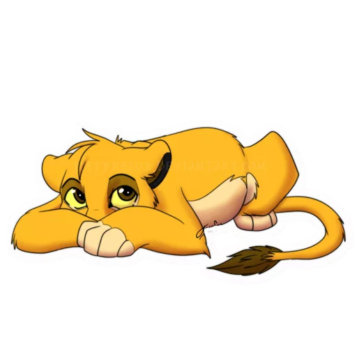 Telegram Sticker «Simba» 😶