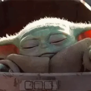 Baby Yoda stiker 😴