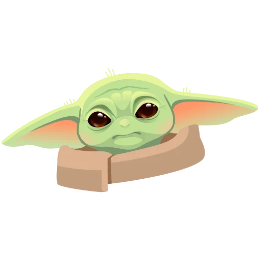 Telegram stikerlari Baby Yoda -