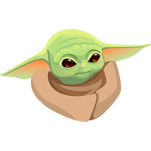 Стікер Baby Yoda -  😒