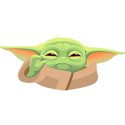 Baby Yoda -  emoji 😠