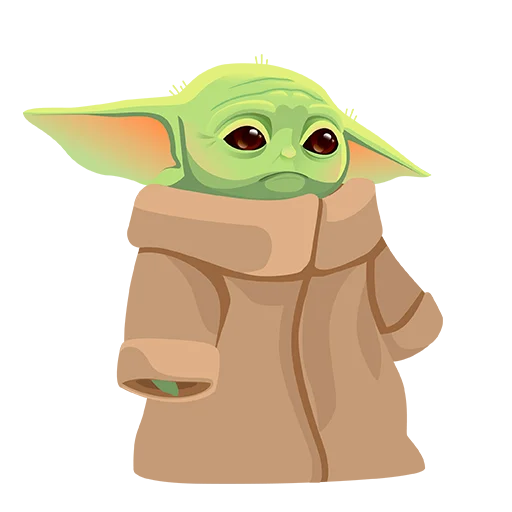 Стікер Baby Yoda -  😭
