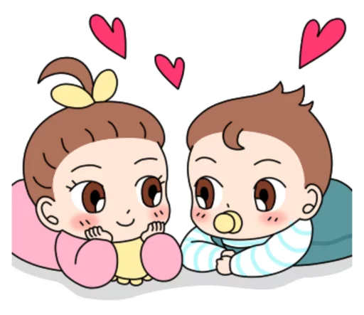 Telegram Sticker «Baby Couple» 💞