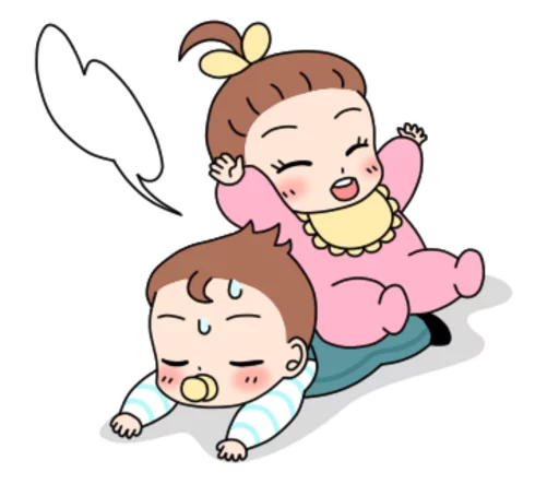 Baby Couple  sticker 😅
