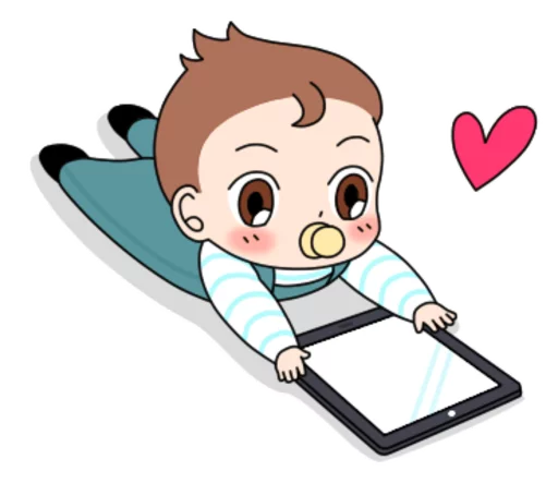 Стикер Telegram «Baby Couple» 📲