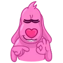 Lovehound emoji 👉