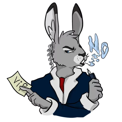 Telegram stiker «Bad Bunny Boy» ⛔️