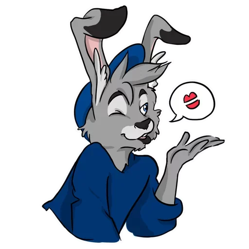 Bad Bunny Boy sticker 😘