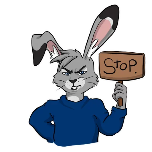 Bad Bunny Boy sticker 🙅‍♂