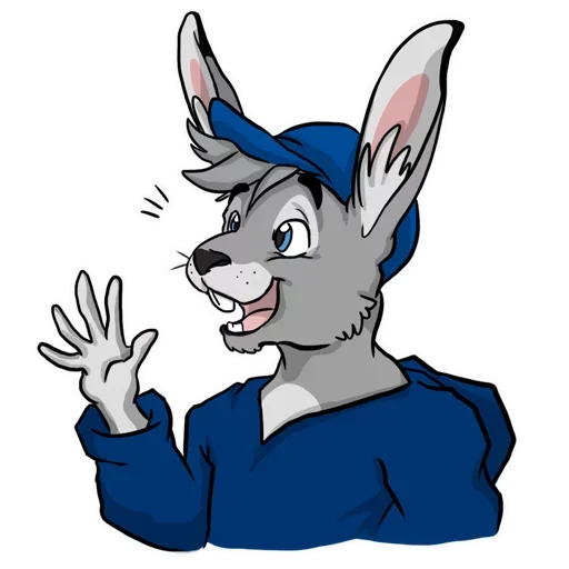 Telegram Sticker «Bad Bunny Boy» ✋