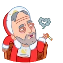 Telegram emoji Bad Santa